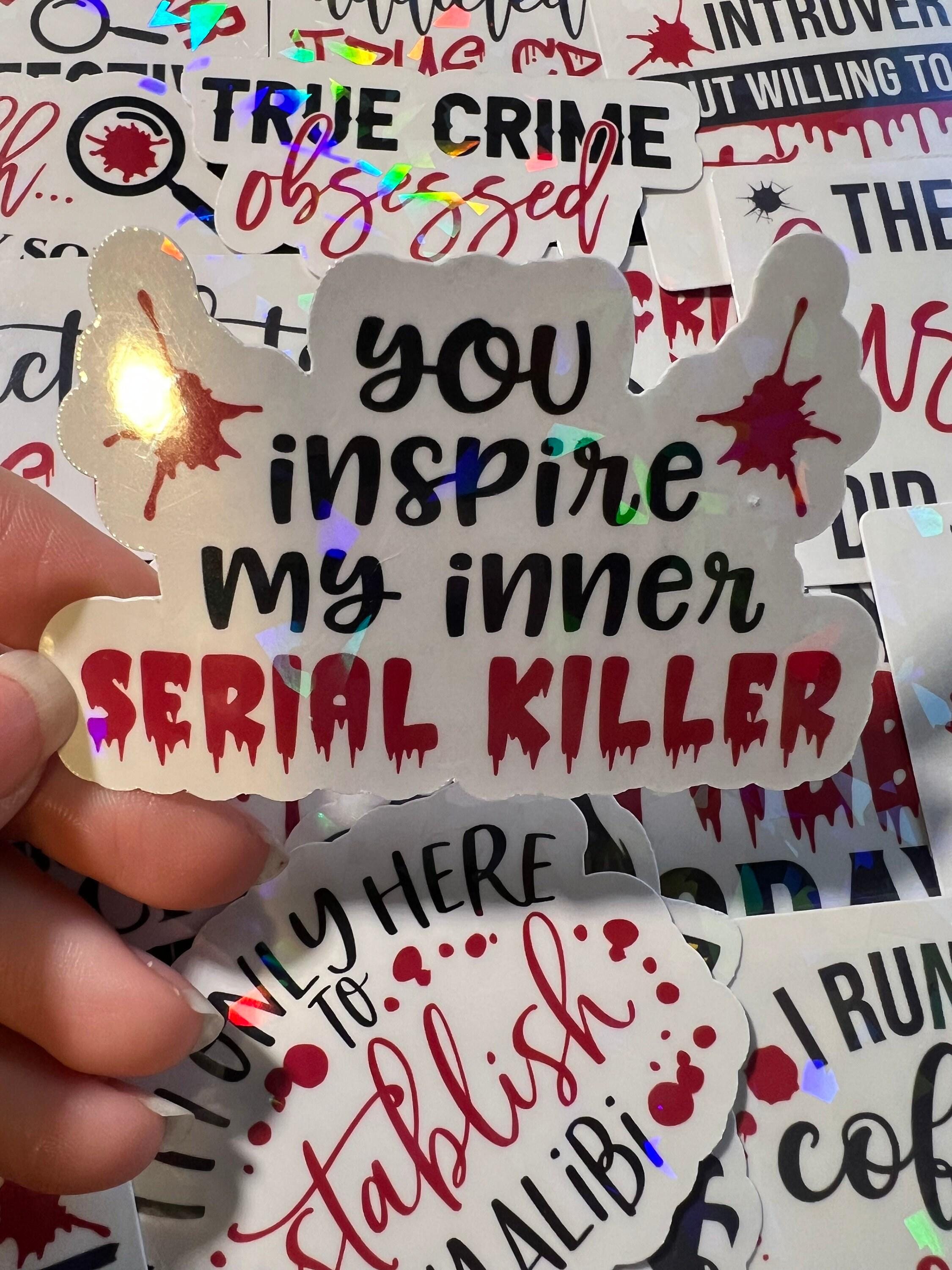 True Crime Lover Sticker Pack of 20 Stickers