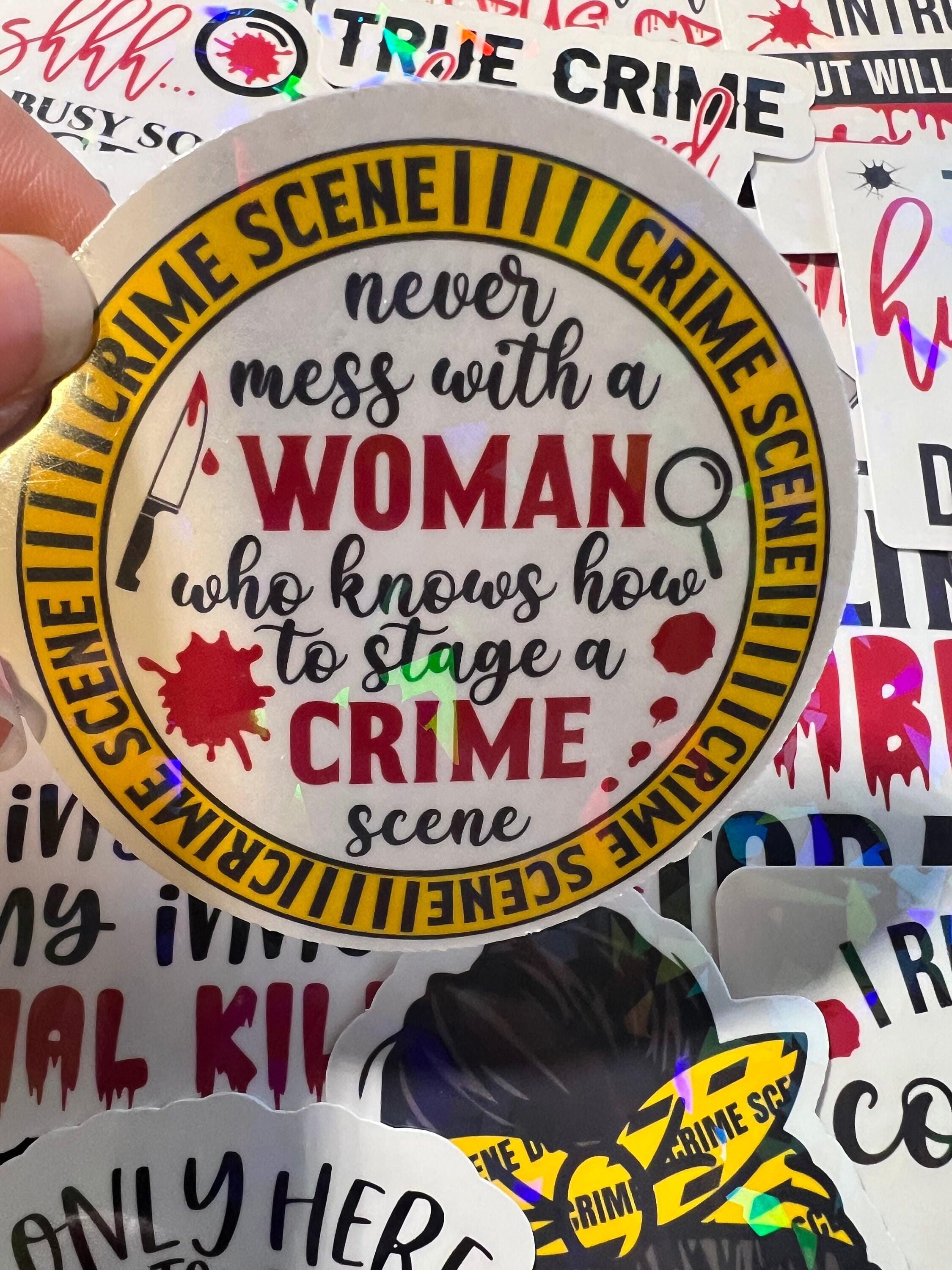 True Crime Lover Sticker Pack of 20 Stickers