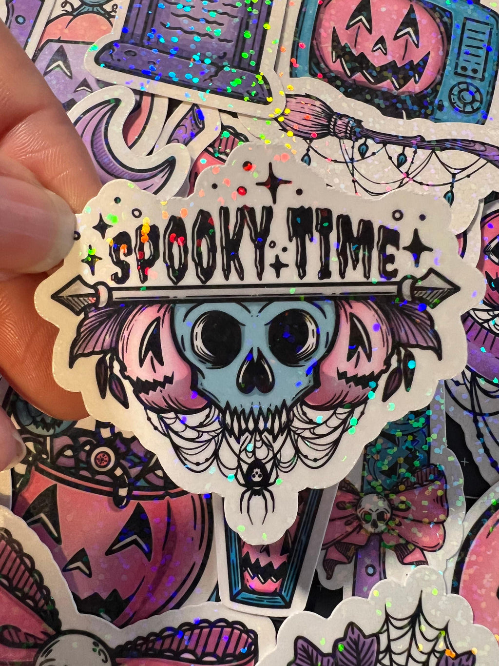 Halloween Sticker Pack of 20 Holographic Stickers