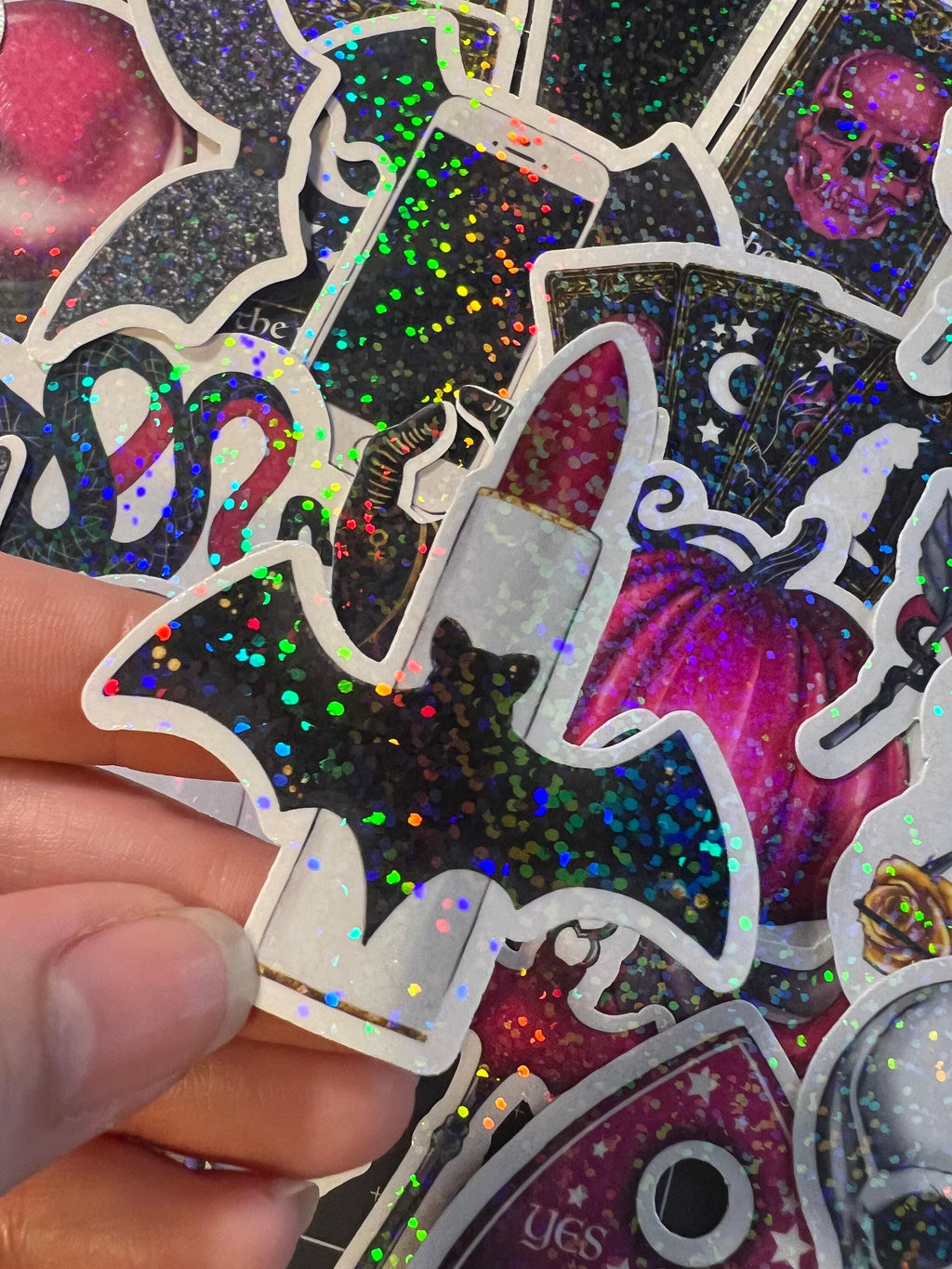 Goth Halloween Stickers - 40 individual Stickers