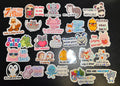Mental Health Stickers, Positivity Stickers – Animals, Motivational Affirmations (25 Pack)