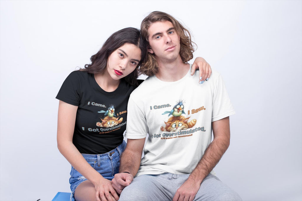 Overstimulated  Shirt, Mental Health Tee, Anxiety Humor, ADHD Shirt