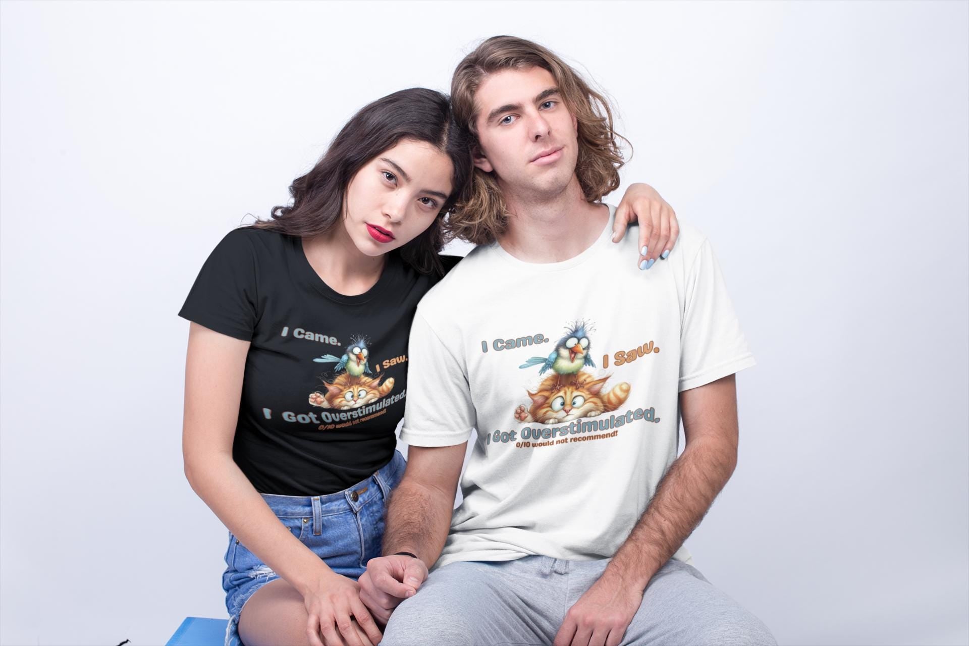 Overstimulated  Shirt, Mental Health Tee, Anxiety Humor, ADHD Shirt