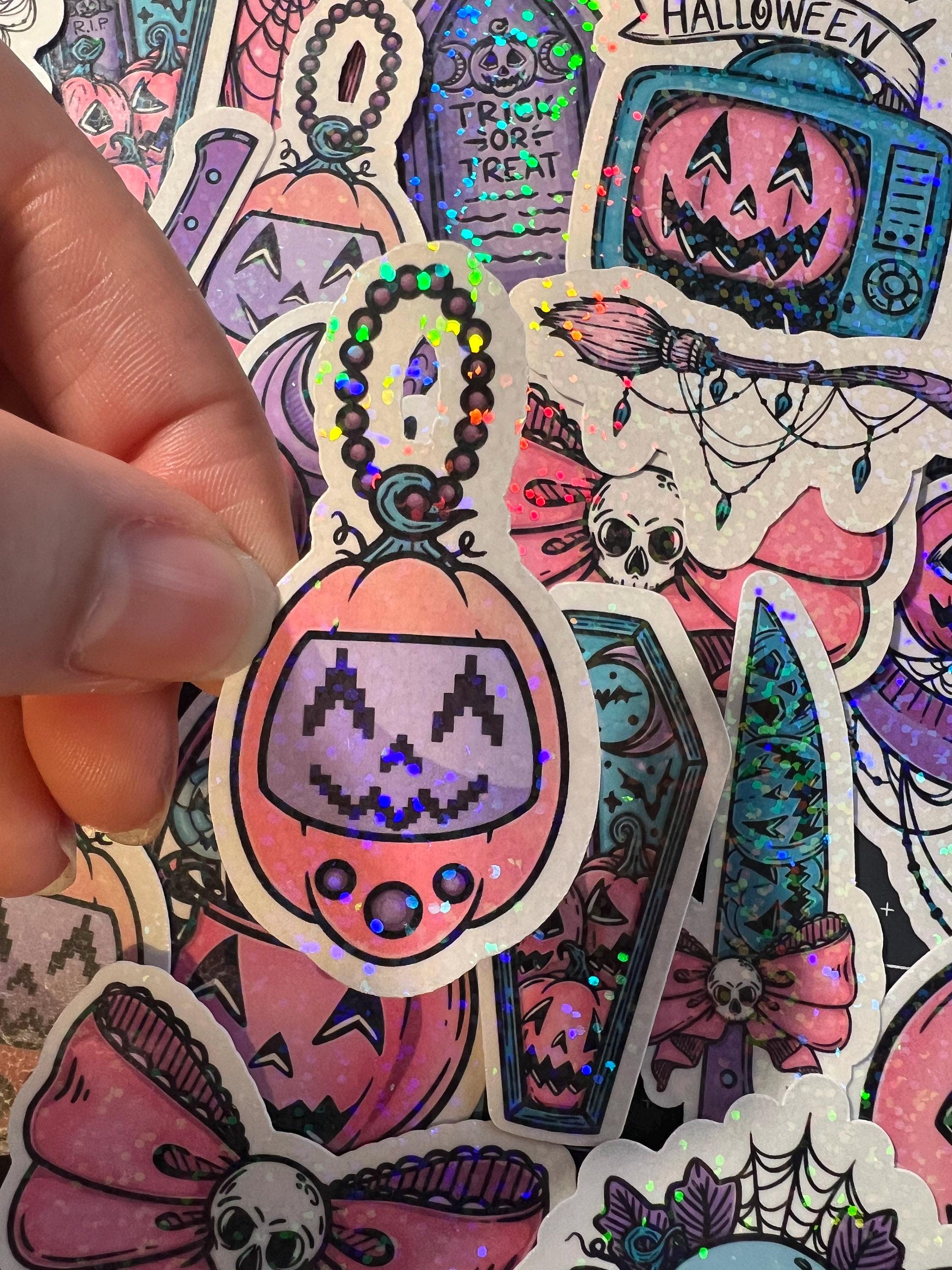 Pastel Goth Halloween Sticker Pack of 20 Holographic Stickers
