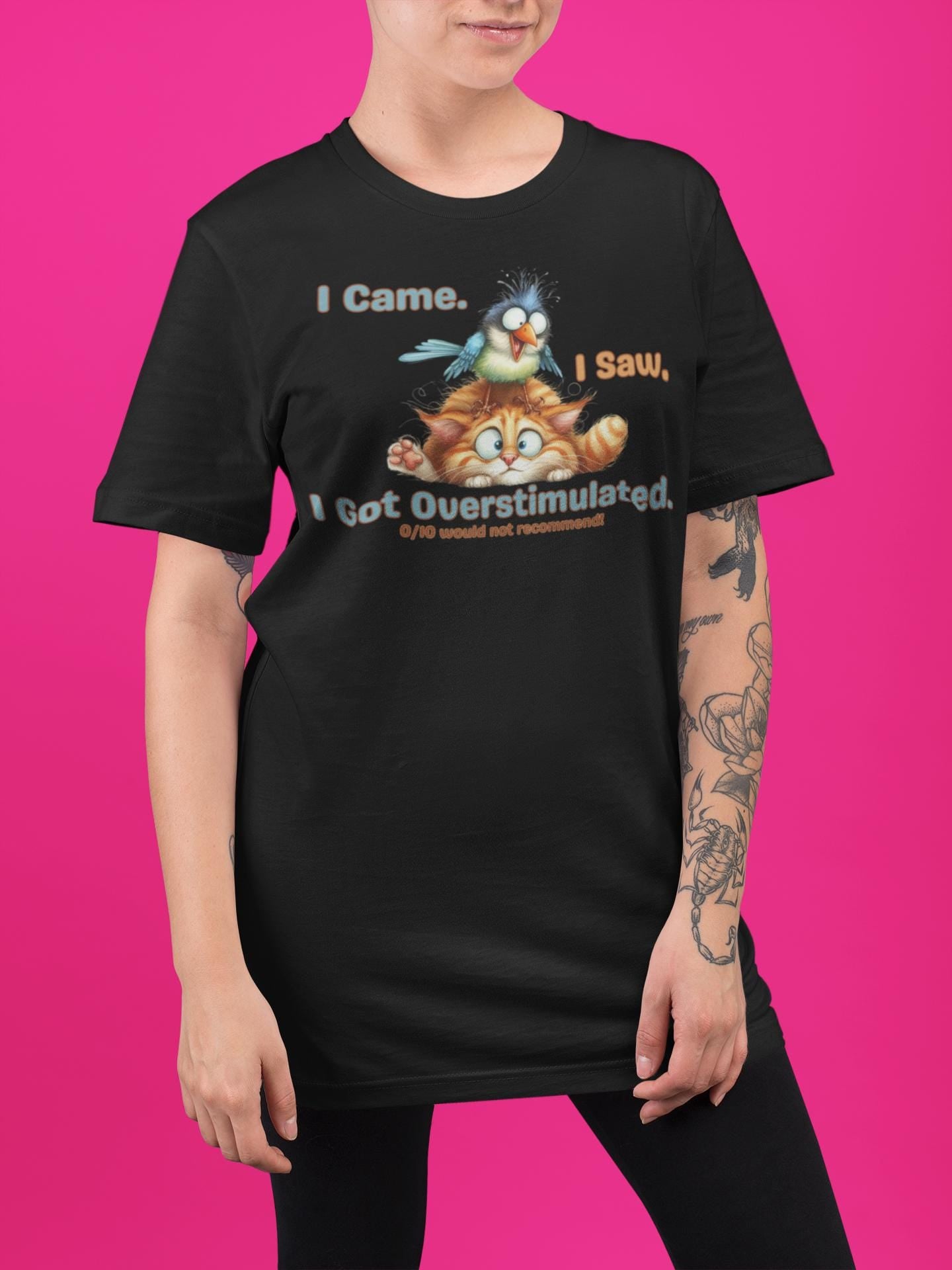 I Came Saw Got Overstimulated Shirt, Funny ADHD Mom Tee