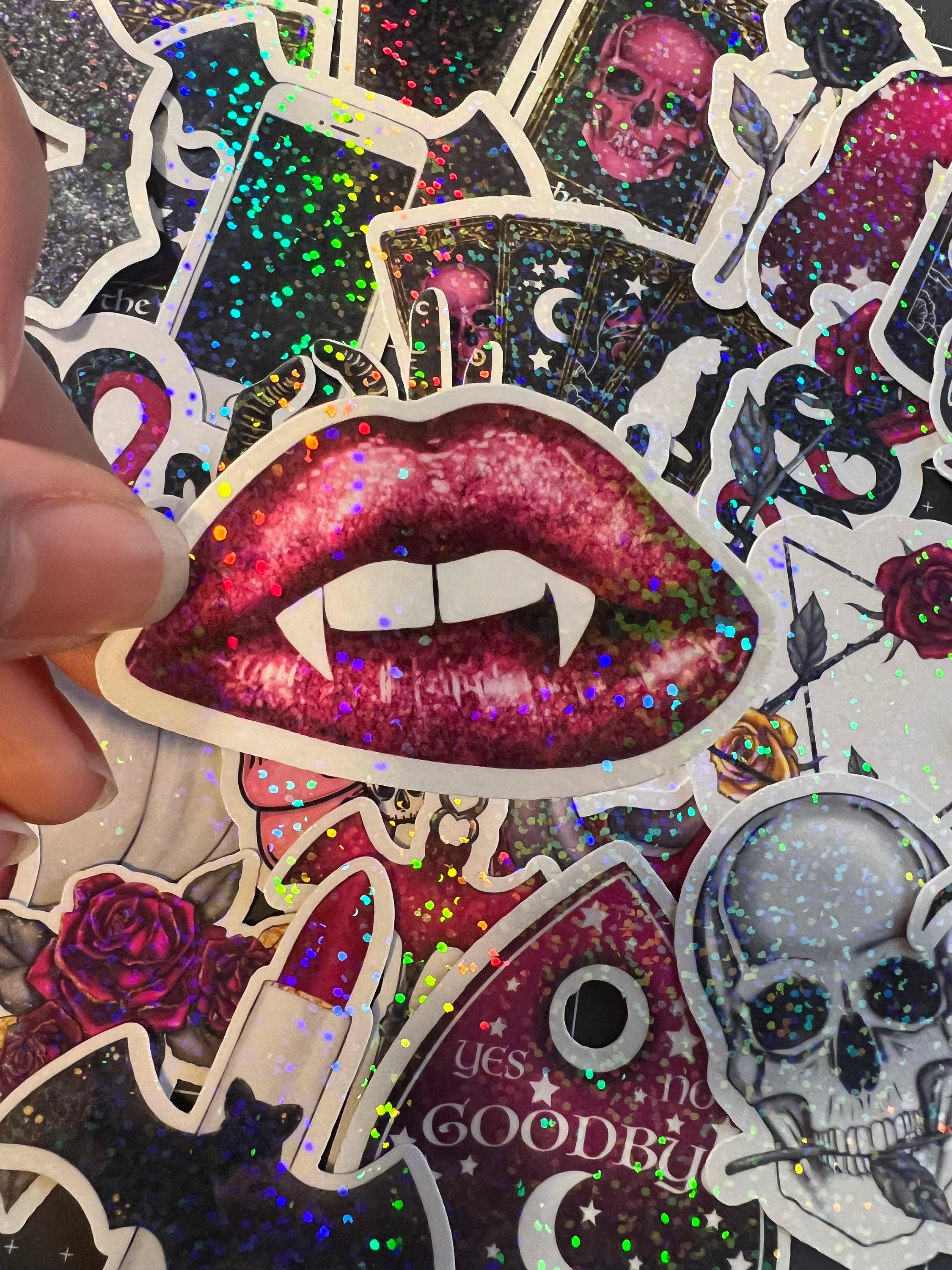 Goth Halloween Stickers - 40 individual Stickers