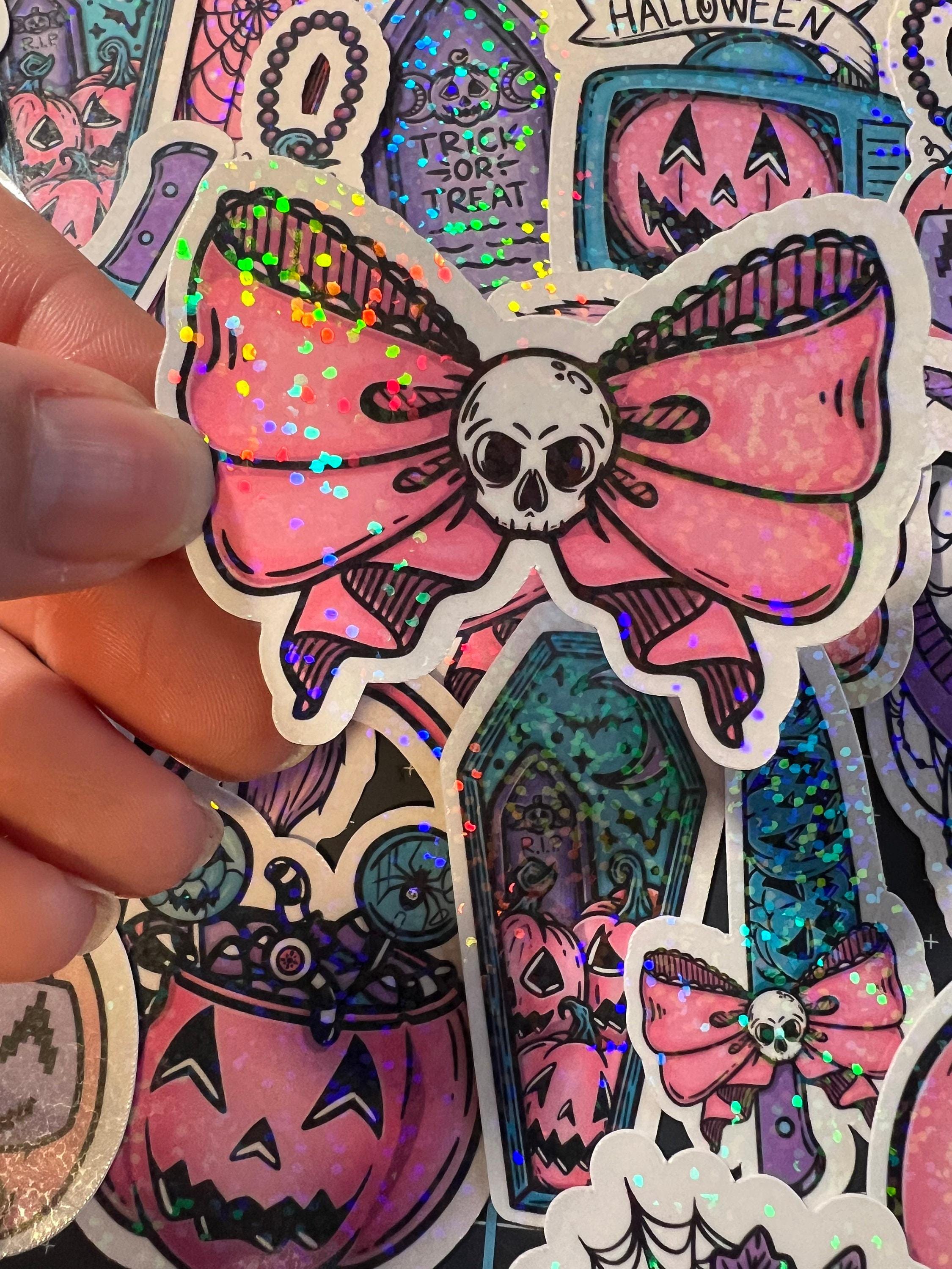 Halloween Sticker Pack of 20 Holographic Stickers