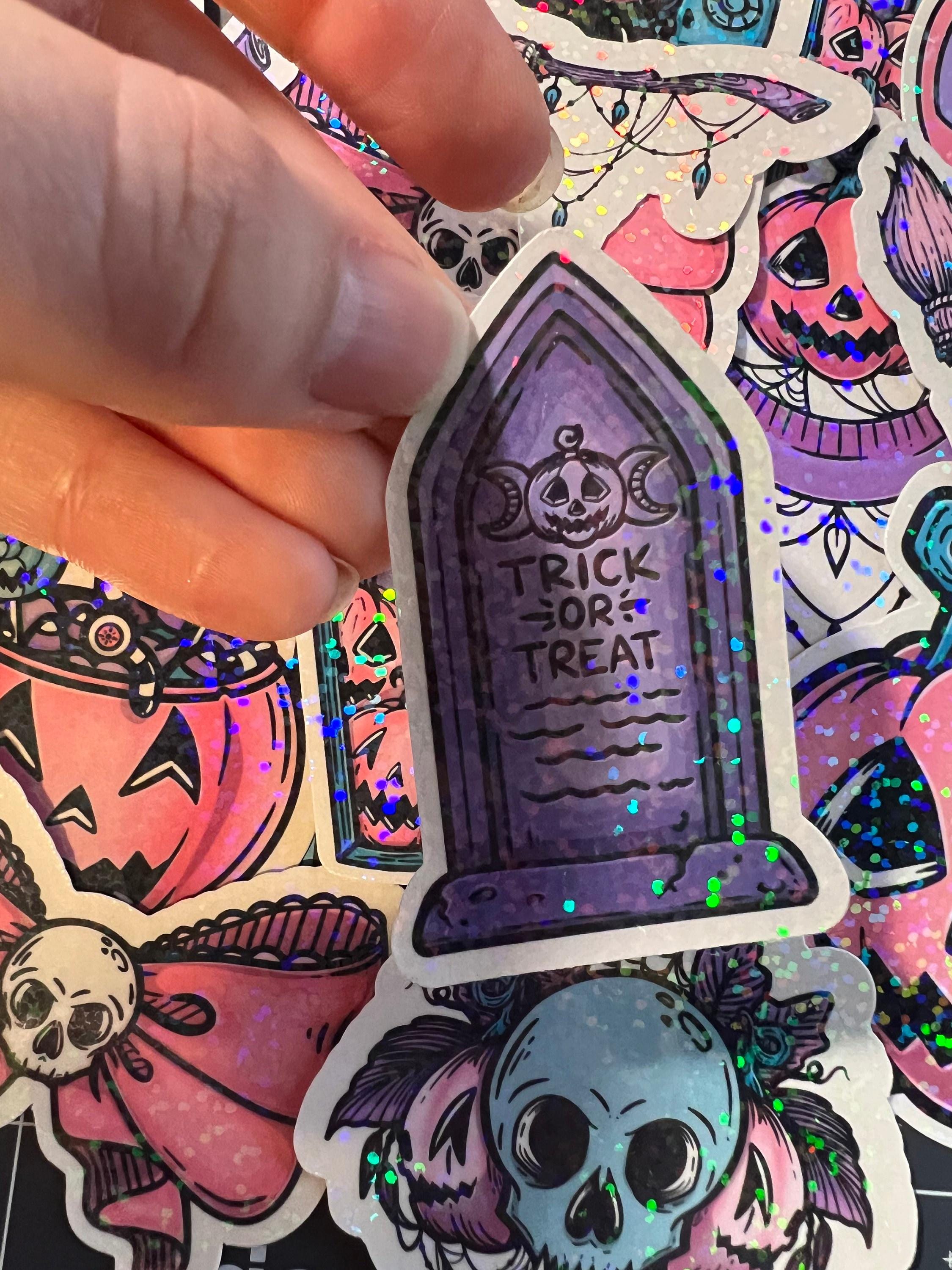 Pastel Goth Halloween Sticker Pack of 20 Holographic Stickers