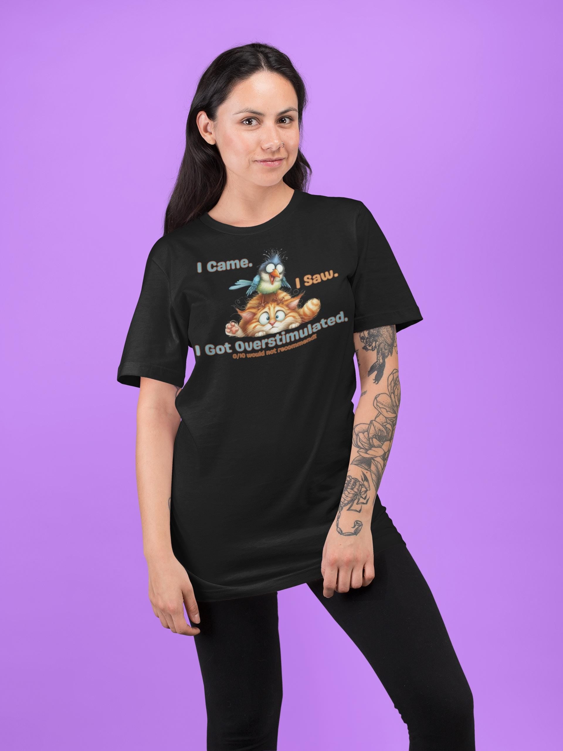 I Came Saw Got Overstimulated Shirt, Funny ADHD Mom Tee