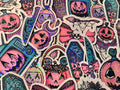 Halloween Sticker Pack of 20 Holographic Stickers